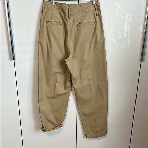 LEVI’S PREMIUM Khaki High Waist Cotton Pants Chinos Tapered Pleated, Size 30 - Picture 7 of 14